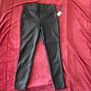 INC Faux Leather Skinny Pants
